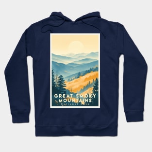 Great Smoky Mountains national park travel poster Hoodie
